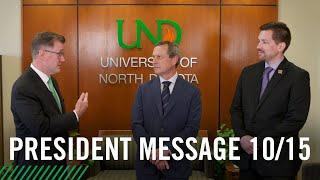 President Armacost Message 10-15-24: UND LEADS implementation update