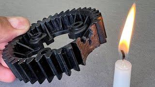 It Worked Stunningly Well - Gear Teeth Repair With A Candle!