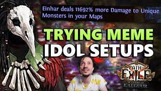 Can Einhar carry map bosses with these idols? & Giga spawn Blight memes - PoE #906