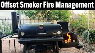 Offset Smoker Fire Management on a Basic Offset Smoker - Char-Griller Grand Champ XD