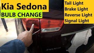 2015 - 2021 Kia Sedona Tail Light, Brake, Signal, Bulbs & Housing Change