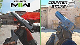 Desert Eagle Inspect & Reload Animations - CS2 vs MW2