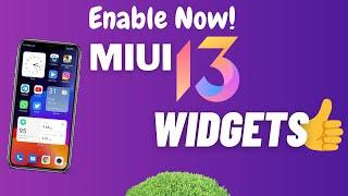 Enable MIUI 13 Official Widgets on Any Xiaomi Devices || No Roo/App