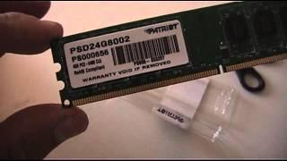 4GB DDR2 800MHz Patriot CL6, memory RAM module for desktopy