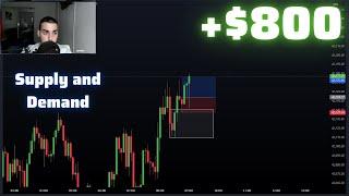 Day 34 - Trading Supply and Demand For a Living! ( +$800)