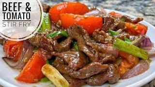 Beef And Tomato Stir Fry | Juicy Beef Stir Fry With Vegetables