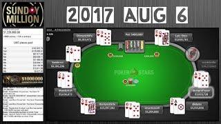 [SUNDAY MILLION] 2017 August 6 - thx4urm0n3y 2nd win of the year in the SM ?