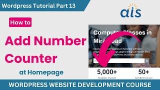 How to Add Counter in WordPress website using Elementor | WordPress Website Development Course