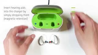 How to charge Phonak Audeo L-RL with Charger Case Go