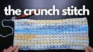 How to Crochet a Hand Towel - Crunch Stitch my favorite kitchen tea towel crochet stitch, super-easy