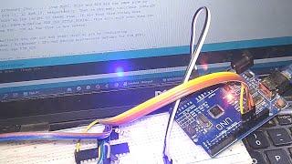 Arduino UNO as ISP: Burn Bootloader Minicore Atmega8 Microcontroller MCU Circuit Wiring Breadboard