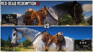 Which one is the fastest! | White Arabian vs Reverse Dapple Roan Nakota | RDR2 | PS4 Slim