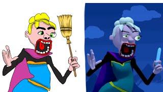 Frozen 2 Elsa funny Drawing memes - Try not To laugh