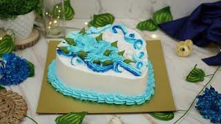 The Modern Blue | Heart-Shaped Butterscotch Cake Decoration Masterpiece | The Cake Bake Show |