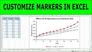 How to Add and Customize Markers in Excel Charts | How to customize markers in excel