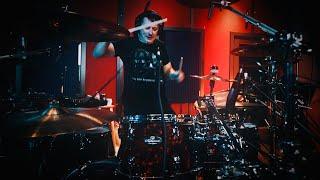 RAY LUZIER- Live isolated drums for “Disconnect” by KOЯN- studio drum cam series