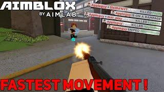 How to Move FAST in Roblox AimBlox!!