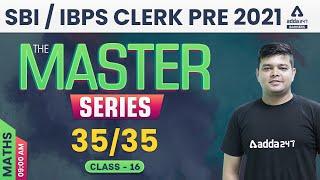 SBI & IBPS Clerk 2021 | Maths | Class 16 | #TheMasterSeries