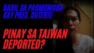 Pinay caregiver sa Taiwan sibak sa trabaho at ide-deport dahil minura si Pres. Duterte?