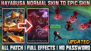 ▶️ HAYABUSA NORMAL SKIN TO EPIC SKIN SCRIPT NO PASSWORD | ABC FILE | HAYABUSA EPIC SKIN SCRIPT