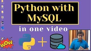 Python with MySQL database in one video  with Project