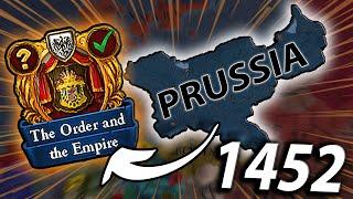 FORMING Prussia In 1452 As EU4 1.36 Teutonic Order !!