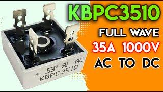 Silver KBPC3510 1000 Volt Bridge Rectifier 3510 Diode 35A 1000V AC To DC Single Phase Metal Housing