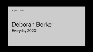 Yale School of Architecture "Everyday 2020" by Dean Deborah Berke.