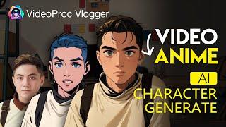 Transform Any Video into Animation Using AI | VideoProc Vlogger Tutorial