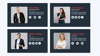 Responsive Profile Card in HTML and CSS3