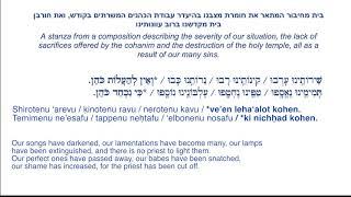 Afas Aron - A Karaite Jewish Composition for Tamuz & Av - Shirotenu (section 11)