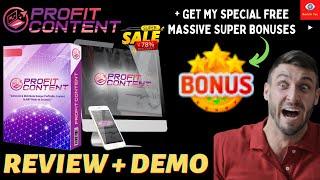 ProfitContent Review, Bonuses & Demo I ProfitContent I ProfitContent review I ProfitContent demo