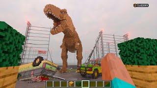 T-Rex Vs Steve from Minecraft  | Teardown