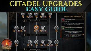 CITADEL UPGRADE GUIDE - Against The Storm Best Upgrades Tips