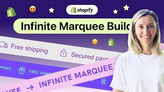 Infinite Marquee Shopify / Scrolling Text Effect for Shopify Tutorial | Best Marquee Builder App