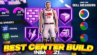 THE BEST CENTER BUILD IN NBA 2K21! MOST OVERPOWERED INSIDE CENTER BUILD IN NBA 2K HISTORY!