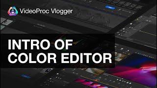 Color Editor Walk-Through in VideoProc Vlogger : Color Adjustment, Histogram and MORE