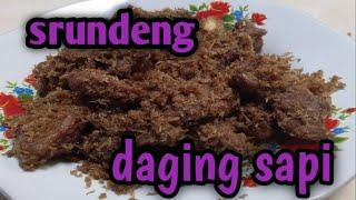 cara membuat srundeng daging sapi khas ndeso