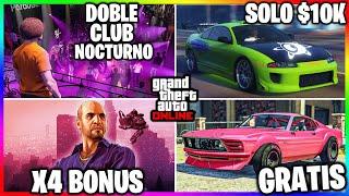 NUEVA ACTUALIZACION! COCHE a $10K! DOBLE en CLUB NOCTURNO! COCHAZOS GRATIS! X4 BONUS! GTA Online