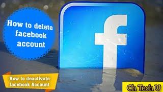 How to deactivate Facebook account || Delete facebook account Permanently