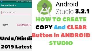 How To Create Copy And Clear Button in Android Studio