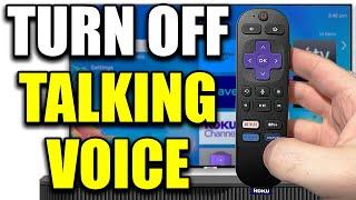 How to Turn Off Screen Reader & Talking Voice on Roku Device!