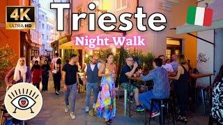 Trieste, Italy Night Walk - 4K UHD - with subtitles 2024