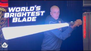 World's Brightest TRI-STAR Custom Lightsaber 3-Strip Pixel Blade for Tug [4K]