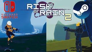 Risk of Rain 2 : Nintendo Switch vs. PC : Graphics Comparison (Handheld Mode Bossfight At the End)