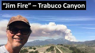 JIM FIRE Trabuco Canyon, Orange County - Planes/helicopters dumping fire retardant, March 2, 2022