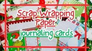 Scrap Wrapping paper | Let’s Make Journaling Cards