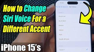 iPhone 15/15 Pro Max: How to Change Siri Voice For a Different Accent