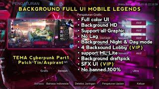 Background ML Tema Cyberpunk v1 + BGM & SFX UI Patch Aspirant Mobile legends #03