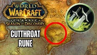 Cutthroat Rune Location for Rogues | Season of Discovery